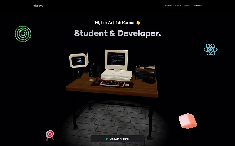 Three.js Portfolio preview